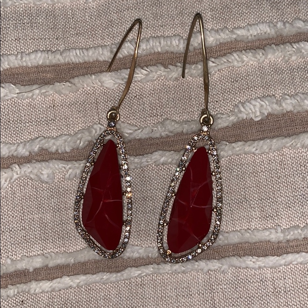 Burgundy Earrings
